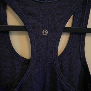 Lululemon Swiftly Tech Tank in Black/Sapphire Blue
